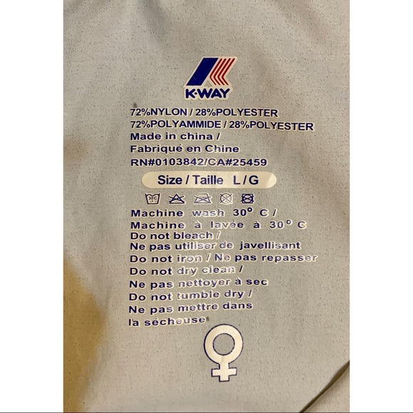 K-Way blue Raincoat - Picture 3 of 3